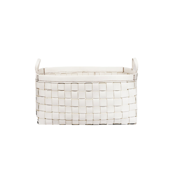 Henry Beguelin Large Basket Leather White