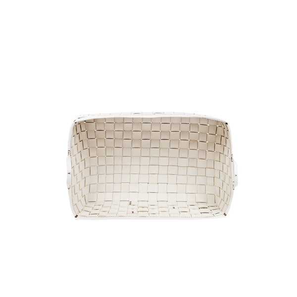 Henry Beguelin Large Basket Leather White