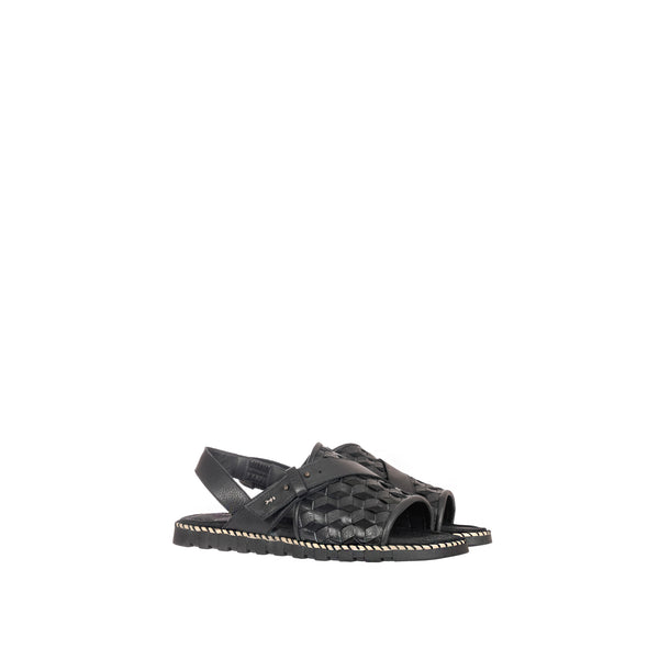Henry Beguelin Man Sandal Intreccio 3D Black