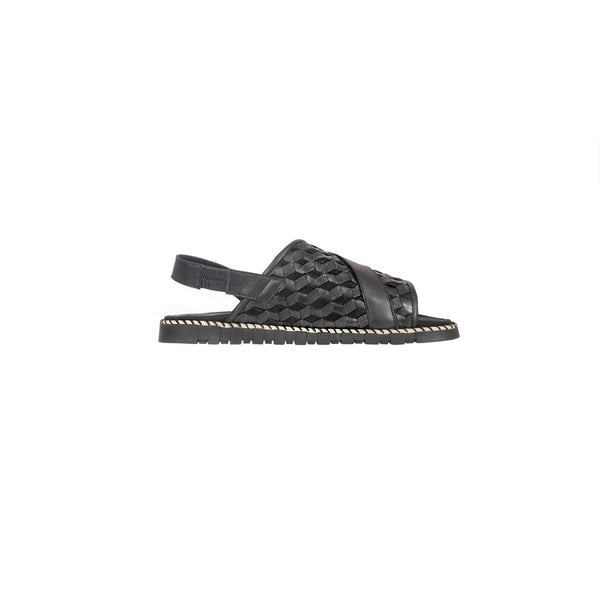 Henry Beguelin Man Sandal Intreccio 3D Black