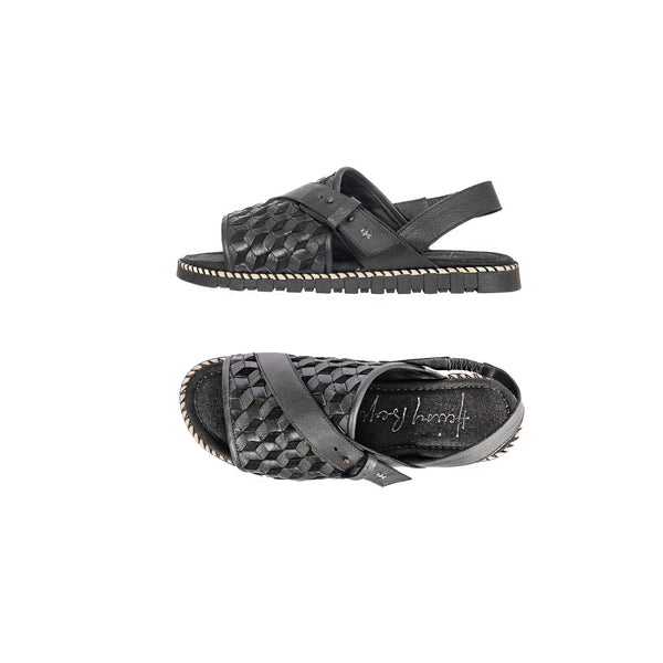 henry beguelin Man Sandal Intreccio 3D Black