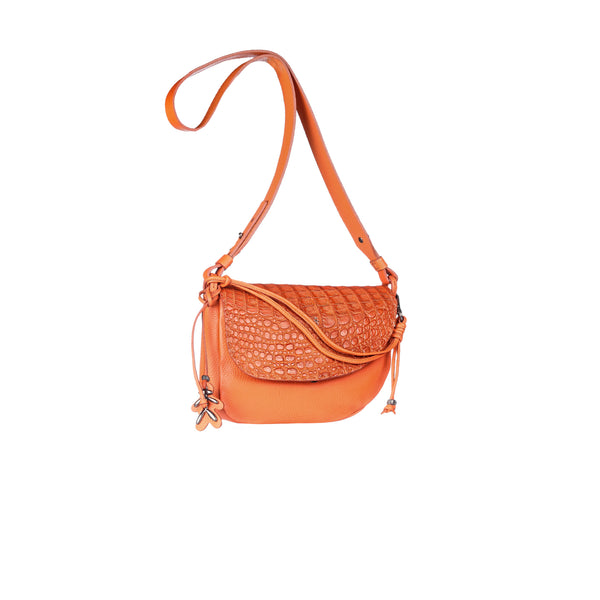 Henry Beguelin Marinella M Muflone Croco Orange