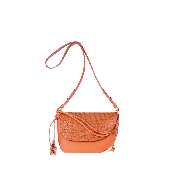 henry beguelin Marinella M Muflone Croco Orange