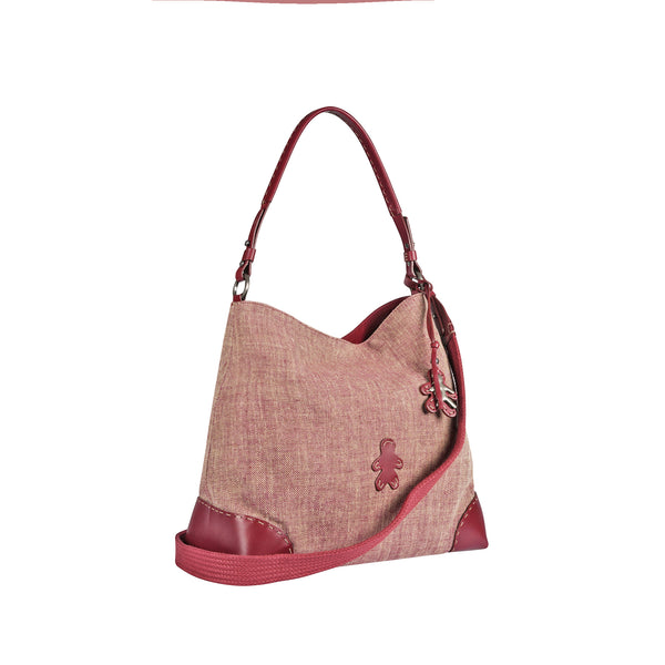 Henry Beguelin Minerva L Fabric Solero Neutral Red