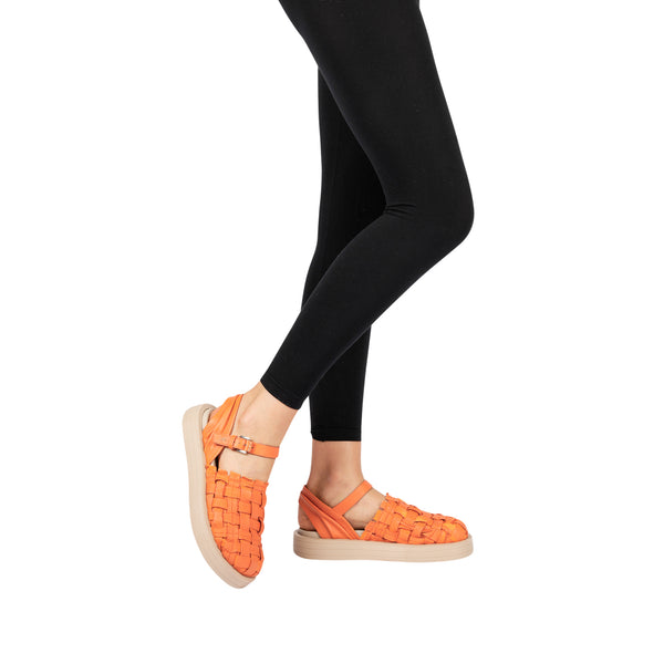 Henry Beguelin Mule Intreccio Cesta Orange