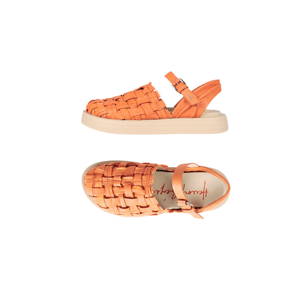 henry beguelin Mule Intreccio Cesta orange
