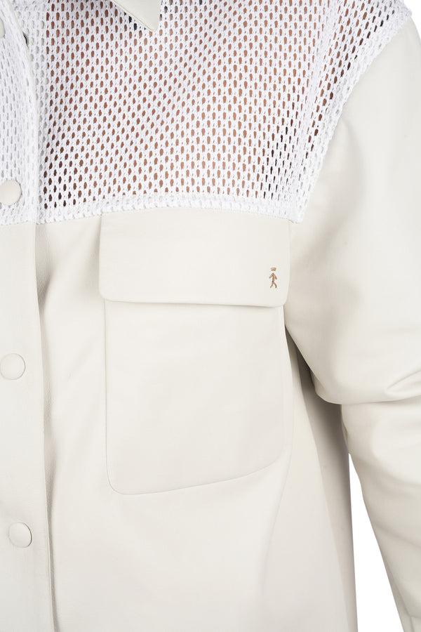 Henry Beguelin Nappa Leather Shirt White