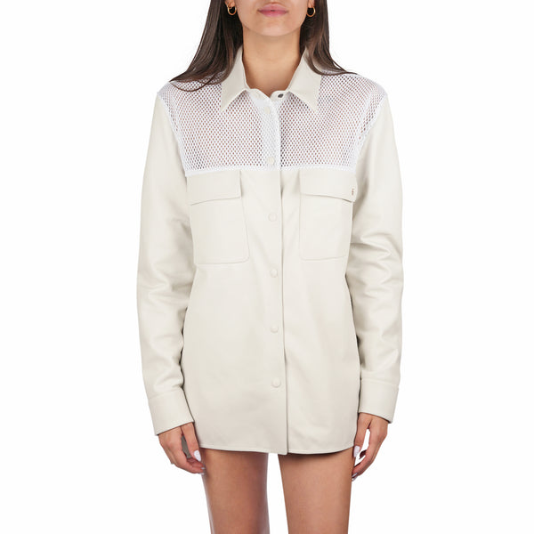 Henry Beguelin Nappa Leather Shirt White