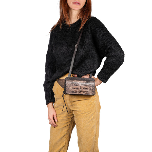 Henry Beguelin Ocean Pocket Python Dark Brown