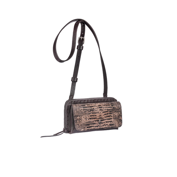 Henry Beguelin Ocean Pocket Python Dark Brown