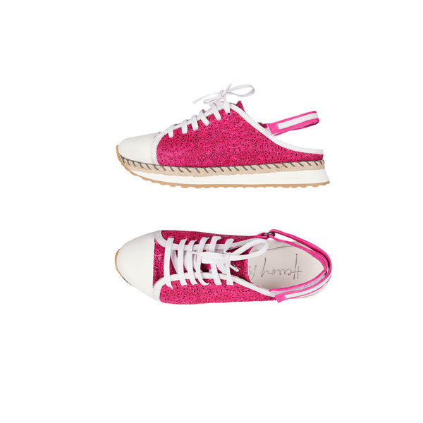 henry beguelin Open Back Sneaker Burano Fuchsia