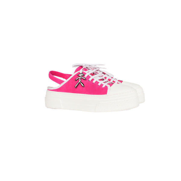 Henry Beguelin Open Back Sneaker Grattato Fuchsia