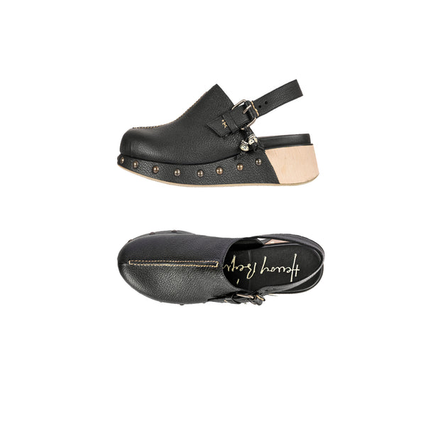 henry beguelin Platform Clog Martellato Black