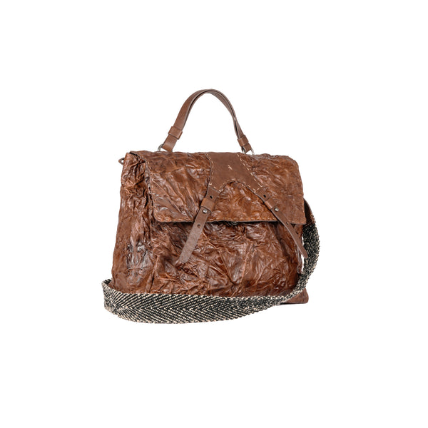 Henry Beguelin Postina Horse L Stropicciato Brown