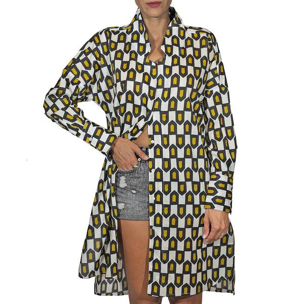 henry beguelin Printed Cotton Trench/Dress White