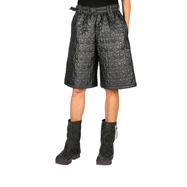 henry beguelin Quilt Nylon Short Over-pants Black