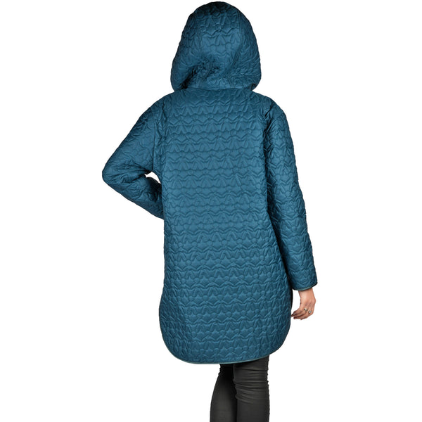 Henry Beguelin Quilt Omino Nylon Parka Teal