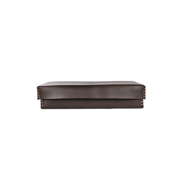 Henry Beguelin Rectangular Leather Box Dado Ebony