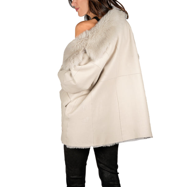 Henry Beguelin Reversible Caban Pacaja Gesso