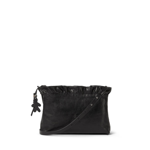 henry beguelin Ruched Zip Clutch York Black