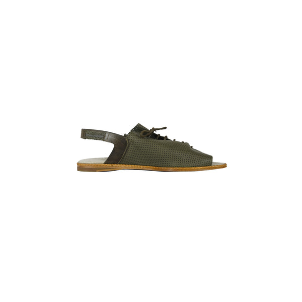 Henry Beguelin Sandal Drill Mud Green
