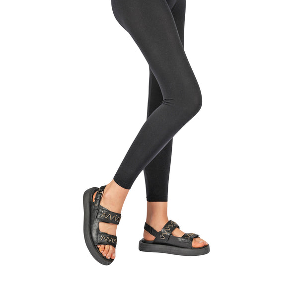 Henry Beguelin Sandal Greca Old Iron Black