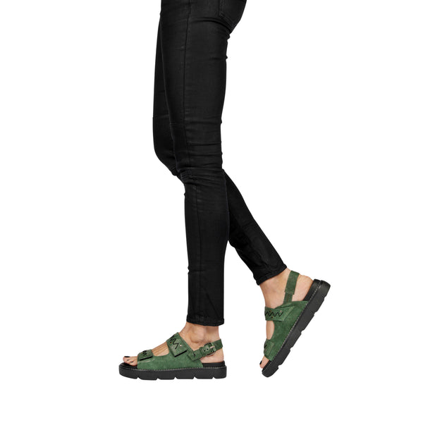 Henry Beguelin Sandal Greca Vegetal Wash Agave