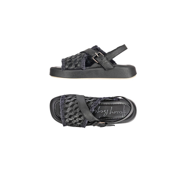 henry beguelin Sandal Intreccio 3D Black