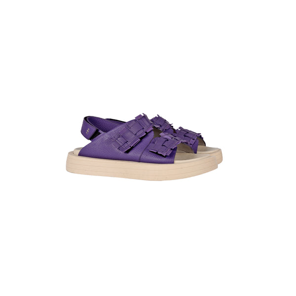 Henry Beguelin Sandal Intreccio Cesta Purple