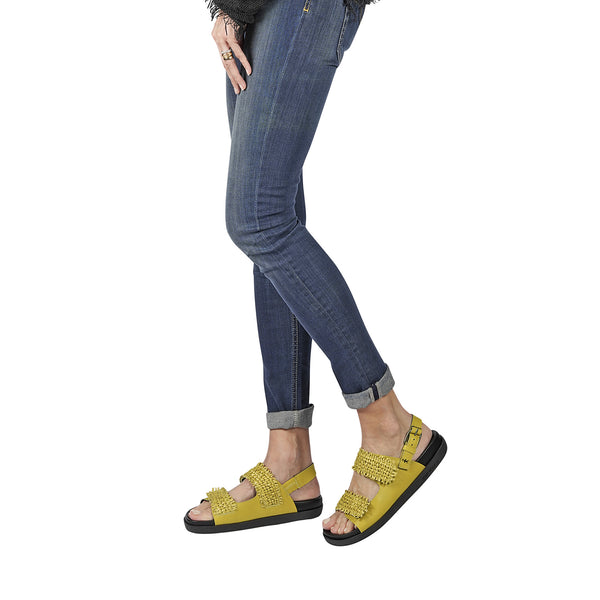 Henry Beguelin Sandal Intreccio Madreperla Curry