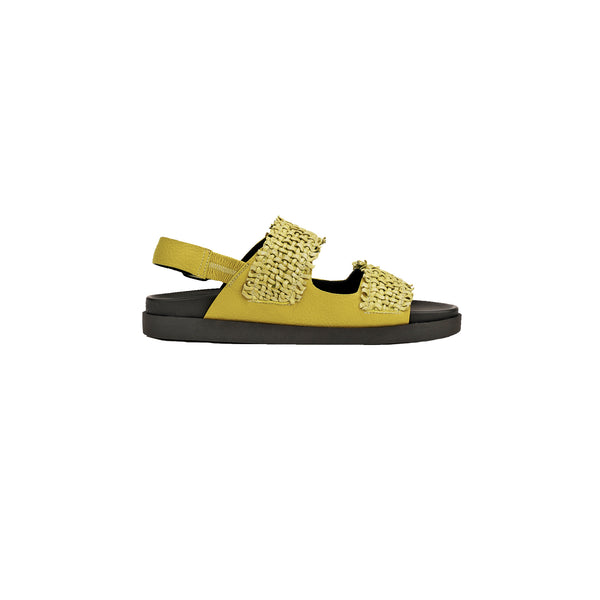 Henry Beguelin Sandal Intreccio Madreperla Curry