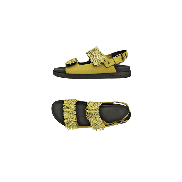 henry beguelin Sandal Intreccio Madreperla Curry