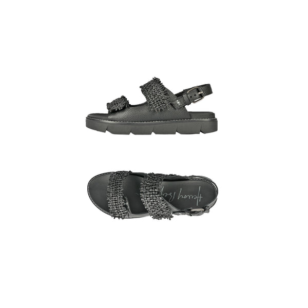 henry beguelin Sandal Intreccio Madreperla Nero