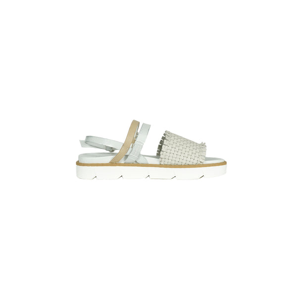 Henry Beguelin Sandal Intreccio Soft Chalk White