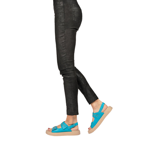 Henry Beguelin Sandal Old Iron Turquoise