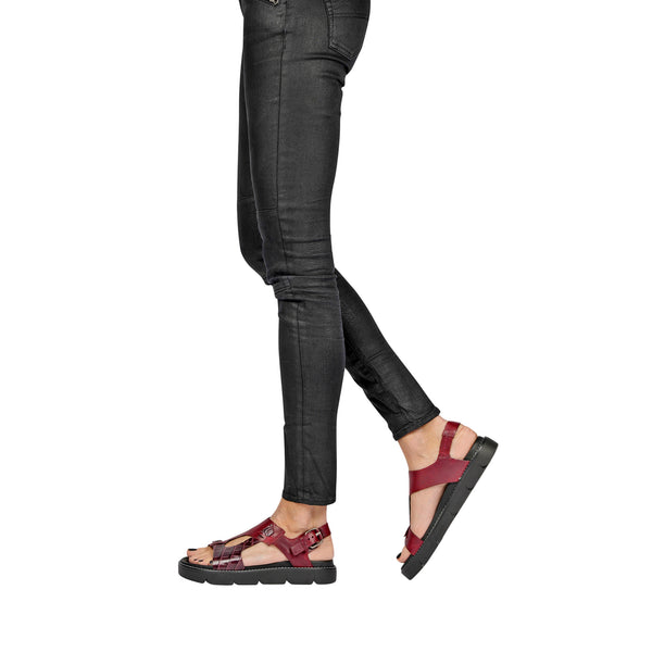 Henry Beguelin Sandal Tamponato St. Cocco Burgundy