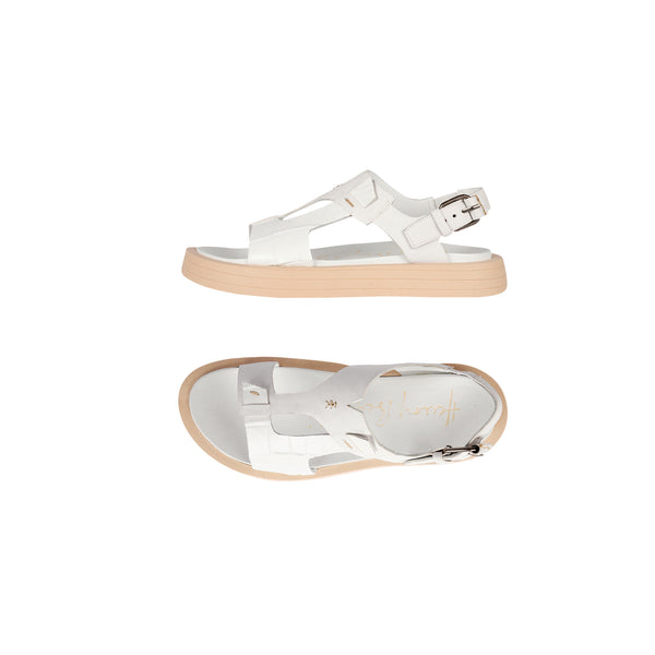 henry beguelin Sandal with Crocodile details White