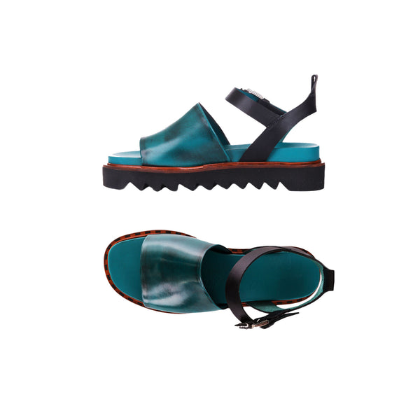 henry beguelin Sandal Zeppa Spazzolato Blue