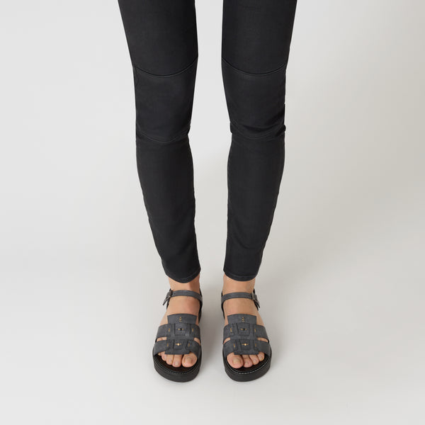 Henry Beguelin Sbiancato Sandal Anthracite