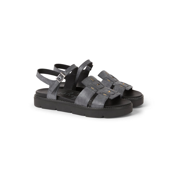 Henry Beguelin Sbiancato Sandal Anthracite