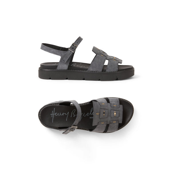 henry beguelin Sbiancato Sandal Anthracite