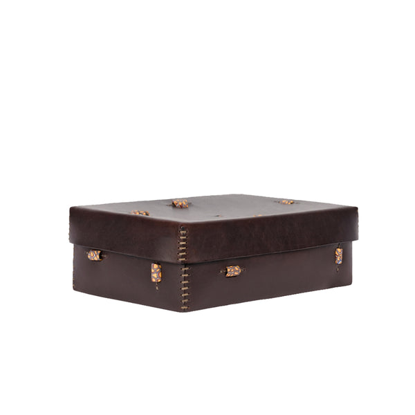 henry beguelin Scatola Murrine L Cuoio Brown