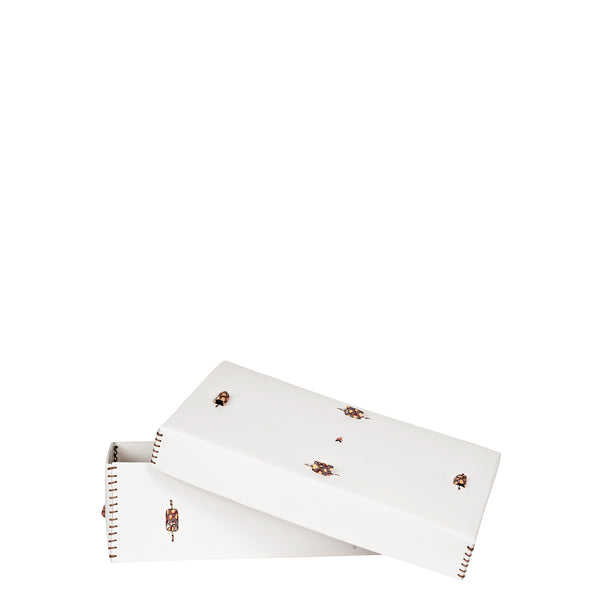 Henry Beguelin Scatola Murrine L Cuoio White