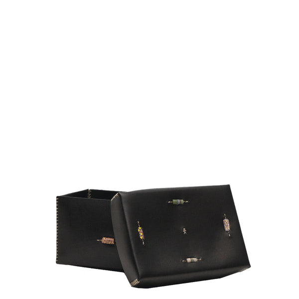 Henry Beguelin Scatola Murrine M Cuoio Black