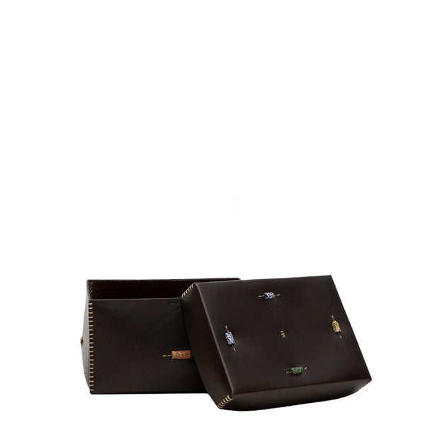 Henry Beguelin Scatola Murrine M Cuoio Brown