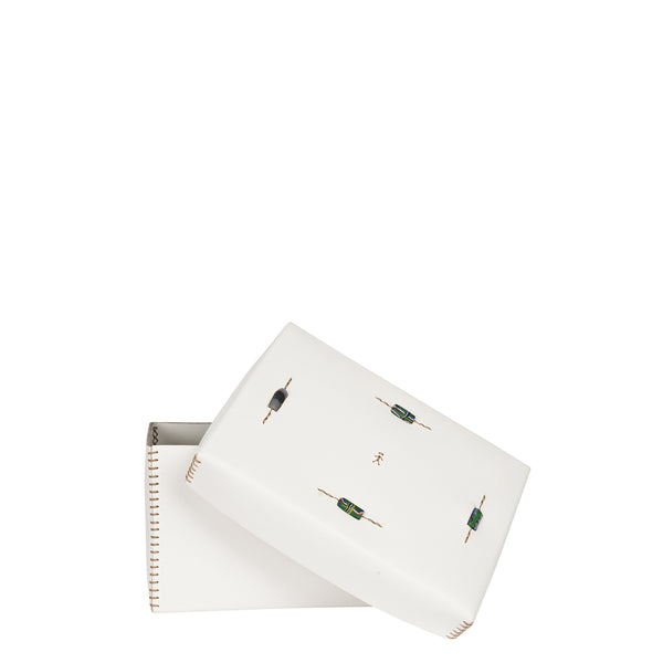 Henry Beguelin Scatola Murrine M Cuoio White