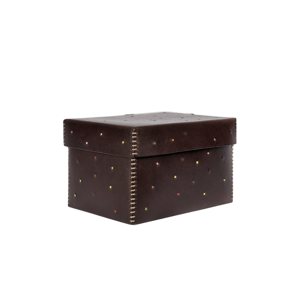 henry beguelin Scatola Perline M Cuoio Brown