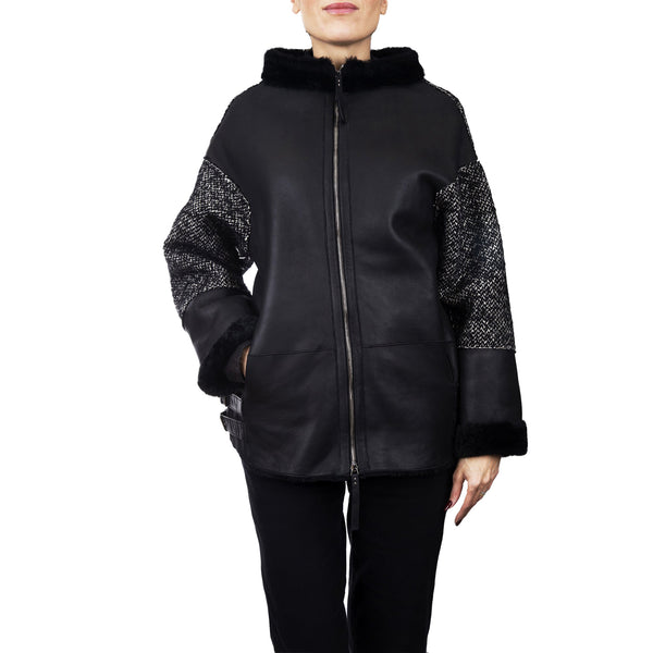 henry beguelin Shearling and Wool Jacket