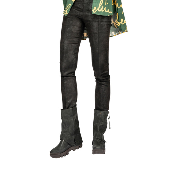 Henry Beguelin Short Boot Grattato Black