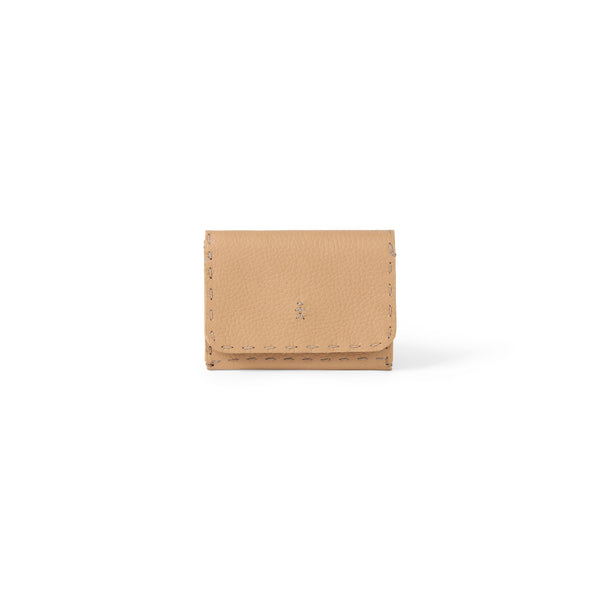 henry beguelin Signature Card Case Muflone Beige